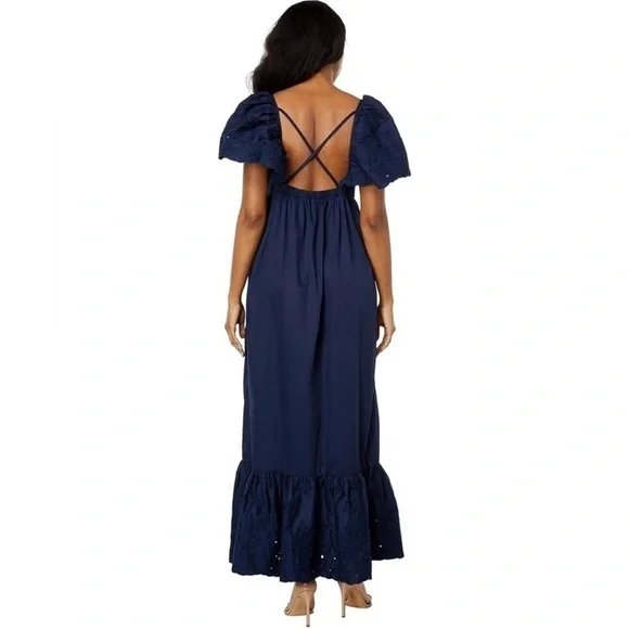 NWT EN SAISON Barnette Dress Navy 1X - Picture 5 of 11